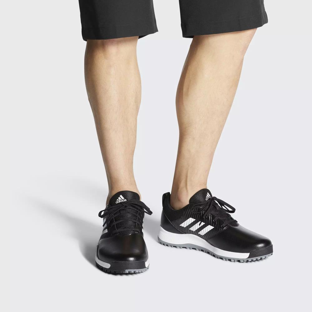 Adidas CP Traxion Spikeless Tenis De Golf Negros Para Hombre (MX-39378)